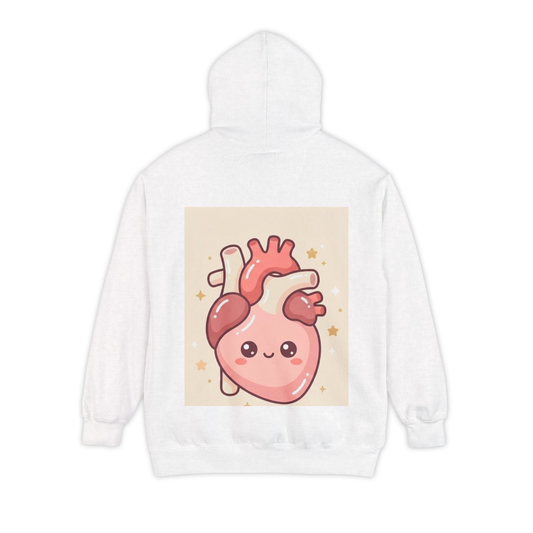 Cute Kawaii Heart Hoodie — Adorable Plush Animals & Cute Anatomical Heart Design