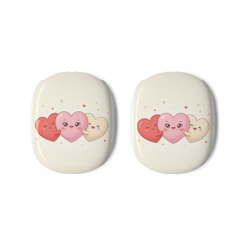 AirPods Max Case — Cute Kawaii Heart Trio Protective Cover (Valentine’s Gift)