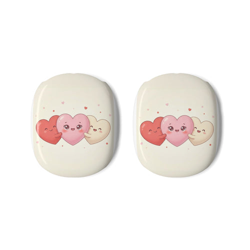 AirPods Max Case — Cute Kawaii Heart Trio Protective Cover (Valentine’s Gift)