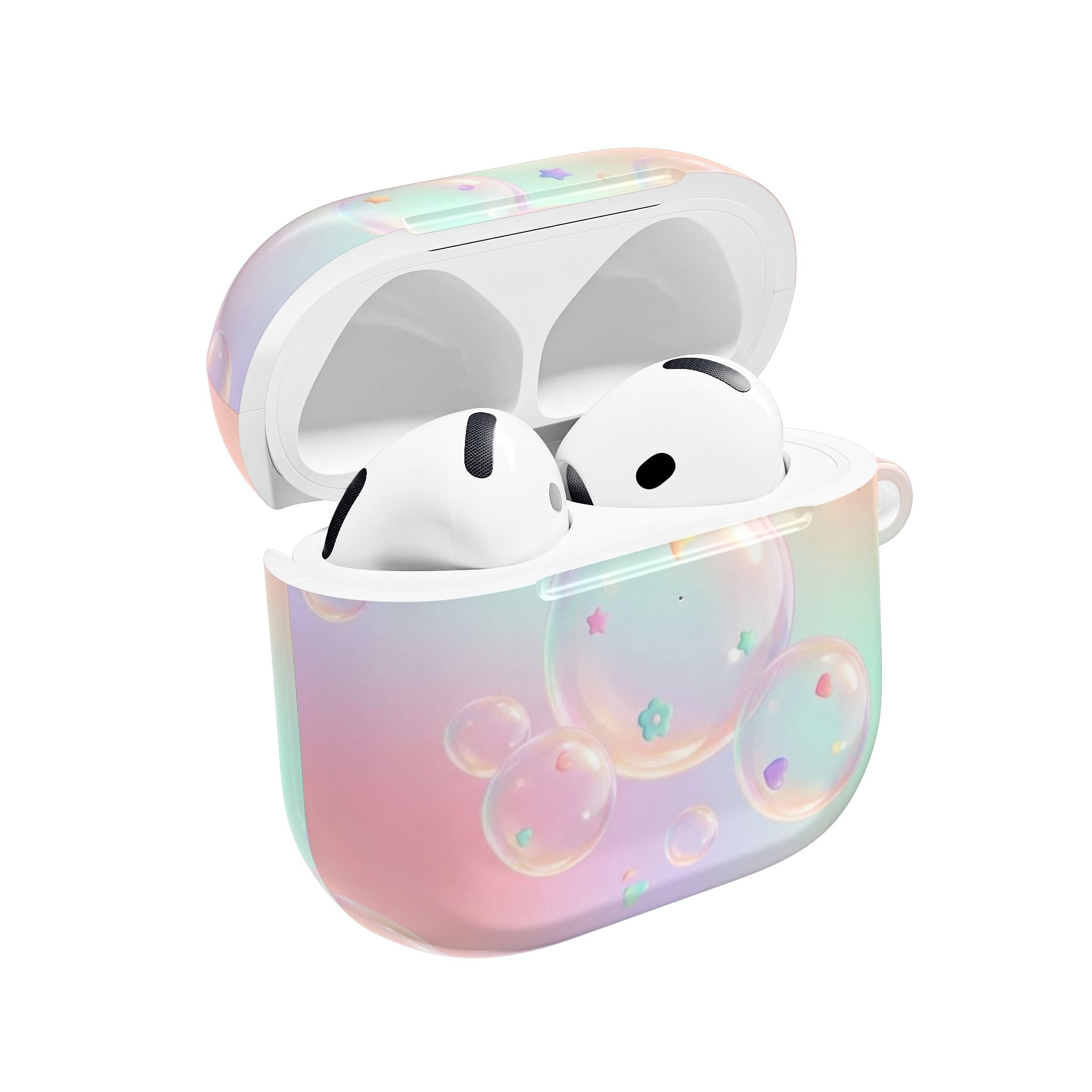 Pastel Bubble AirPods Case — Cute Iridescent Bubbles AirPod Case
