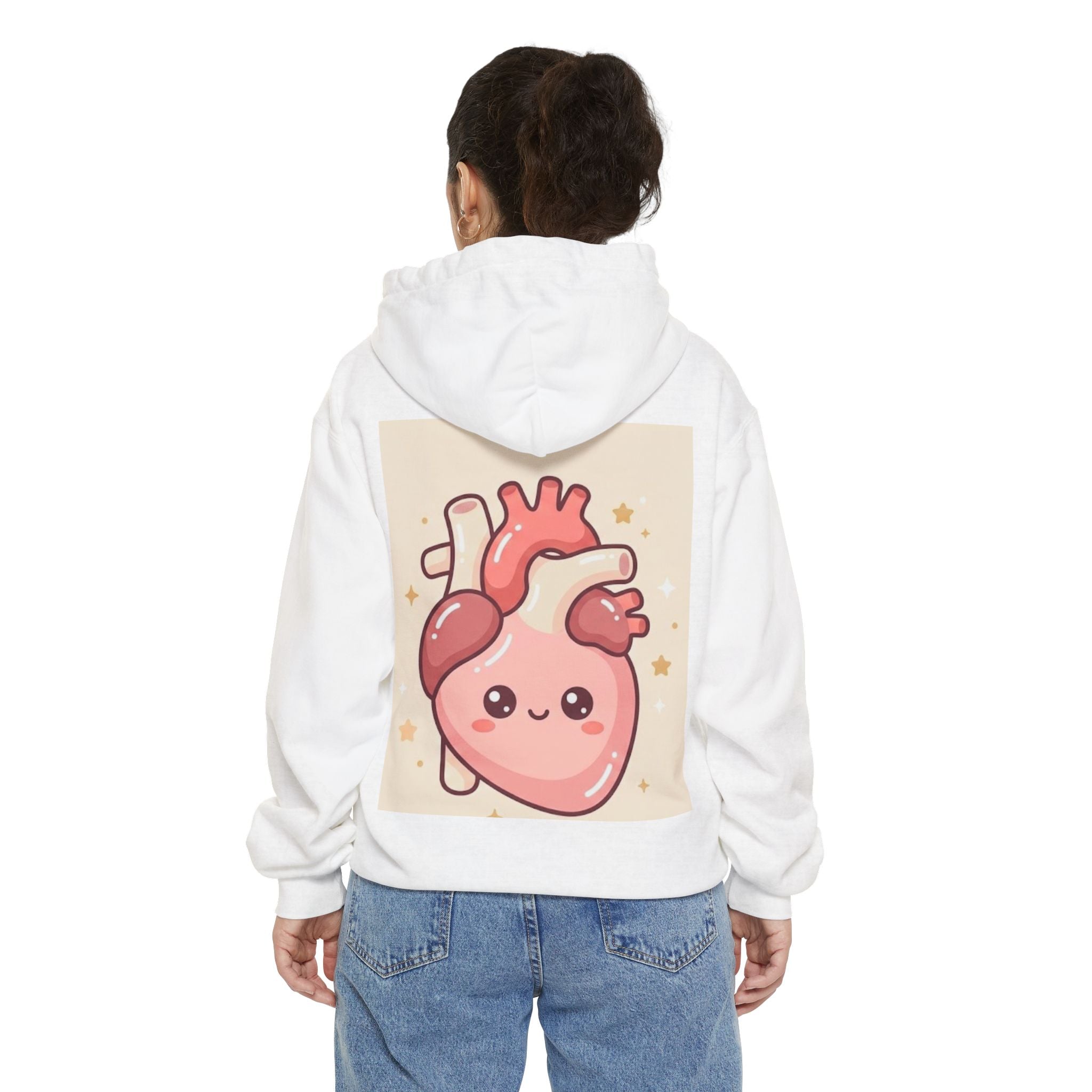 Cute Kawaii Heart Hoodie — Adorable Plush Animals & Cute Anatomical Heart Design
