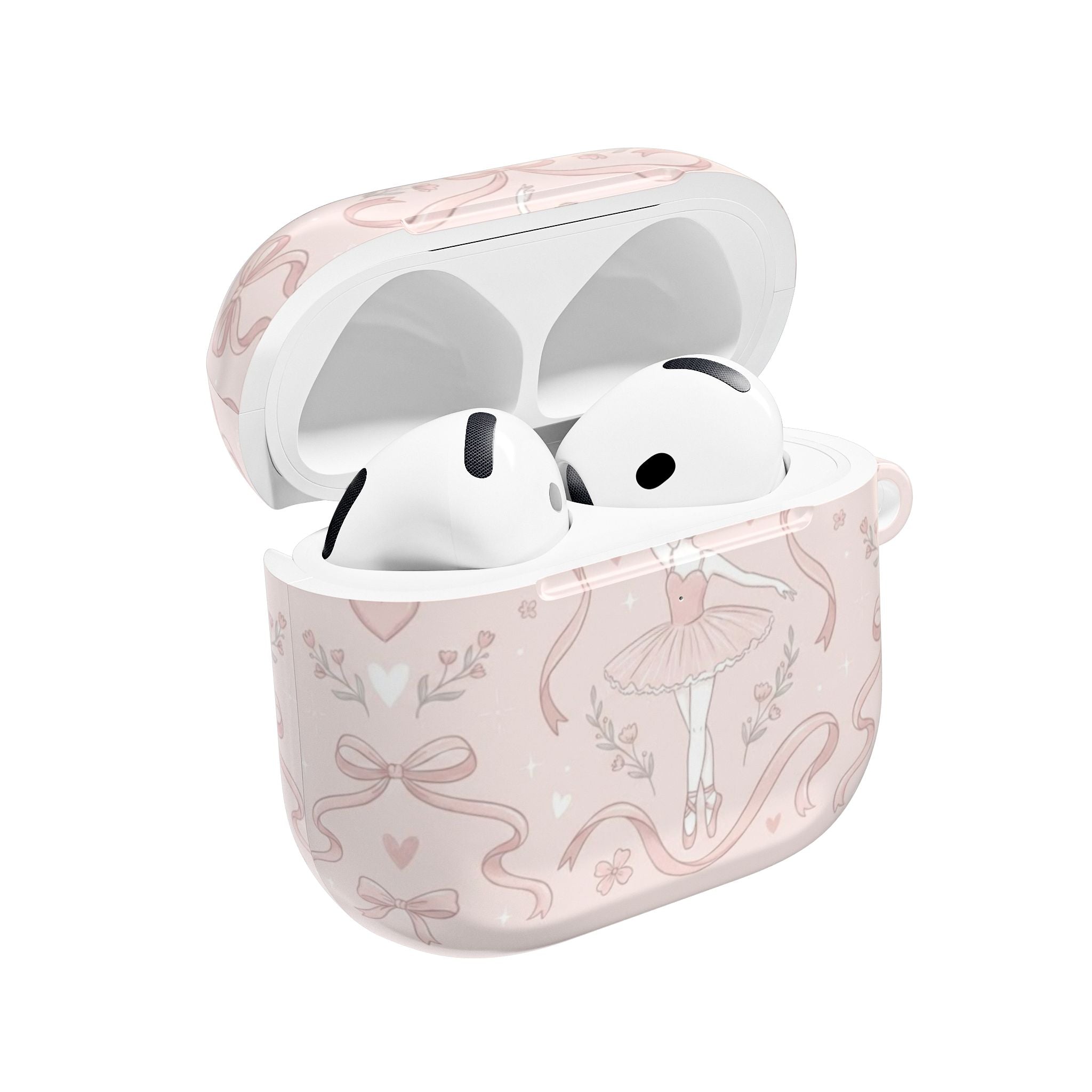 Ballet Dancer Pink AirPod Case — Cute Ballerina Protective Charging Case