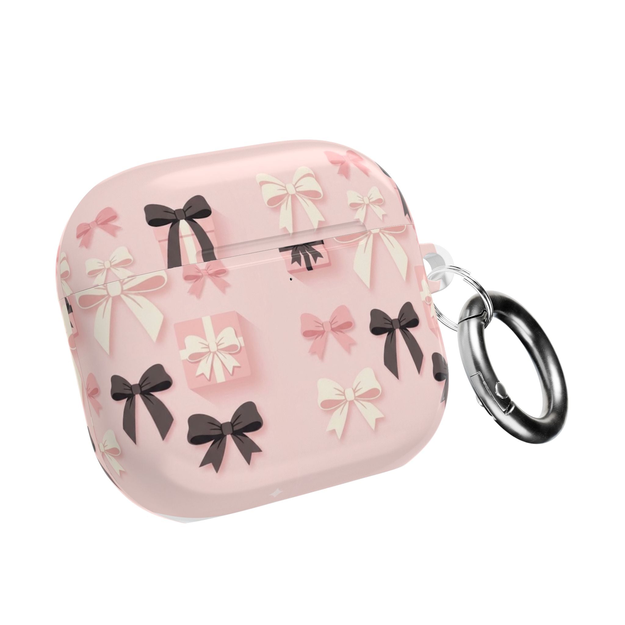 Bow Pattern AirPod Case — Pink Gift Box & Bows Protective Cover