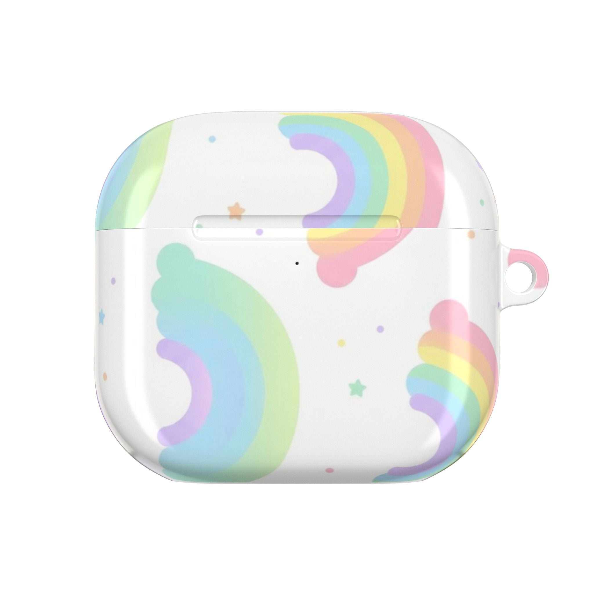 Pastel Rainbow AirPod Case — Cute Rainbow Cloud Protective Cover