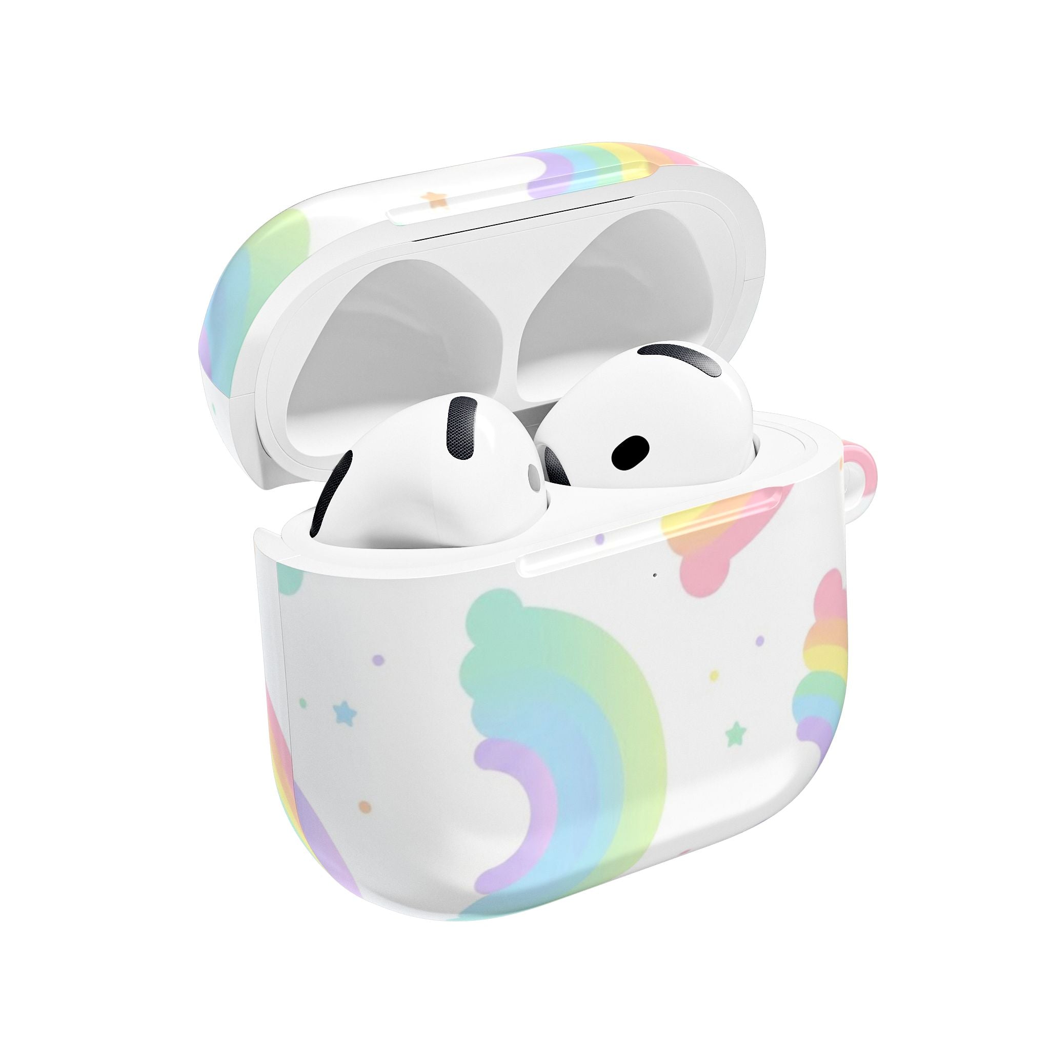 Pastel Rainbow AirPod Case — Cute Rainbow Cloud Protective Cover