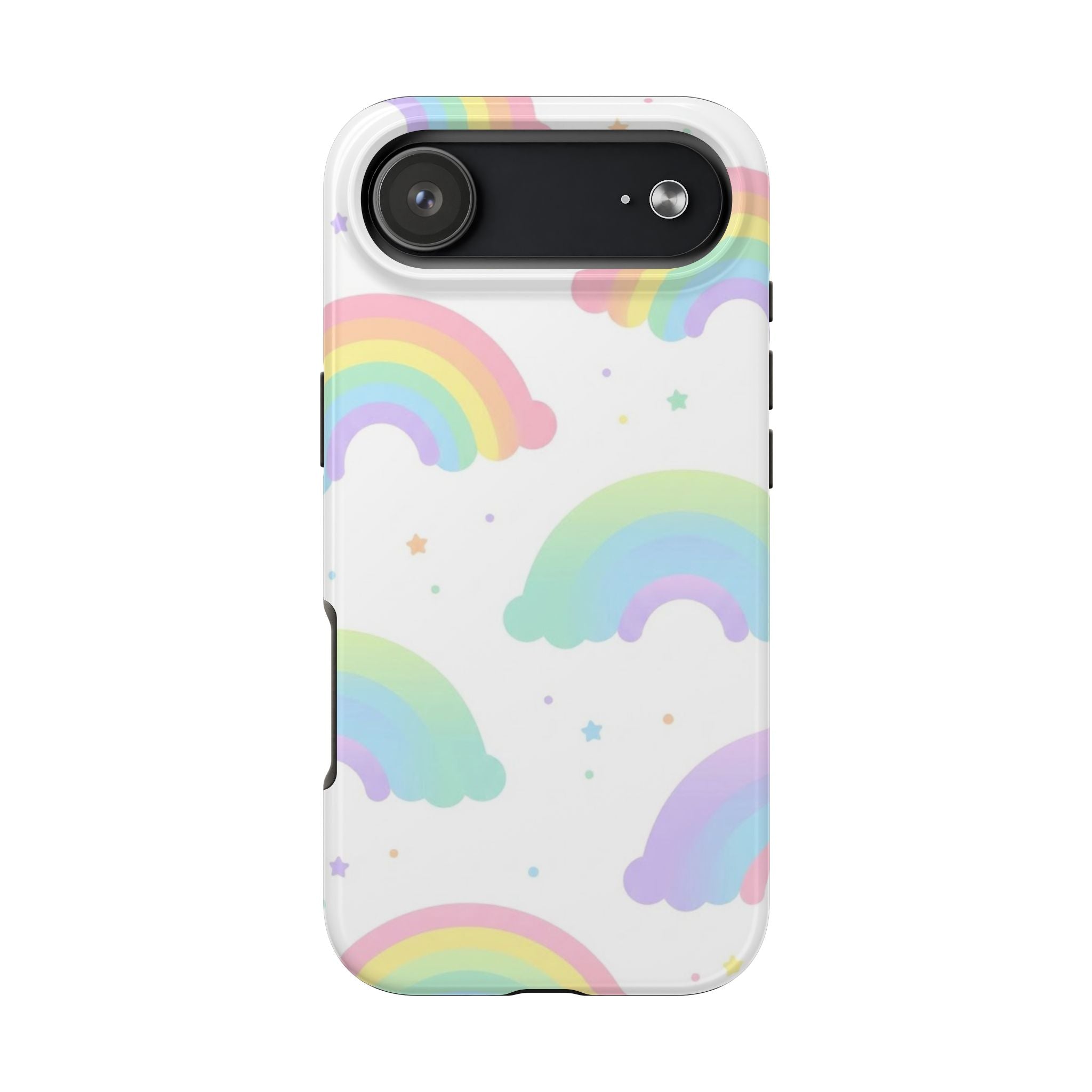 Pastel Rainbow Tough Phone Case — Cute Protective iPhone/Android Cover